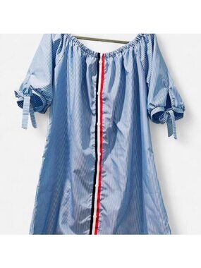 Off The Shoulder Red White Blue XXL Dress